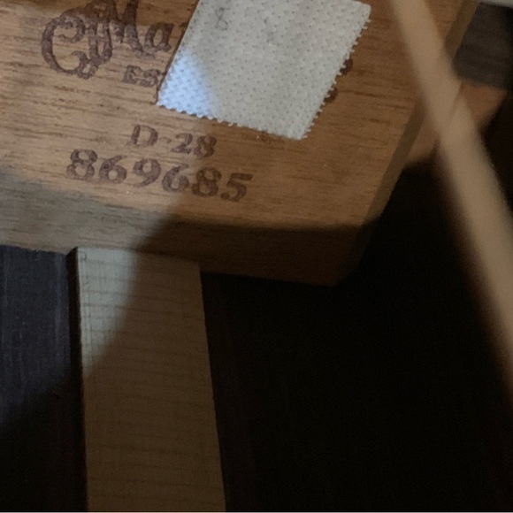 2002 Martin D-28 Six String Acoustic Electric Guitar with case - Picture 14 of 14